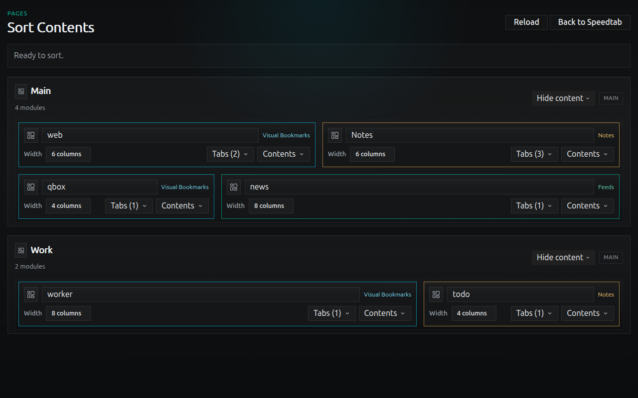 Speedtab Sorter